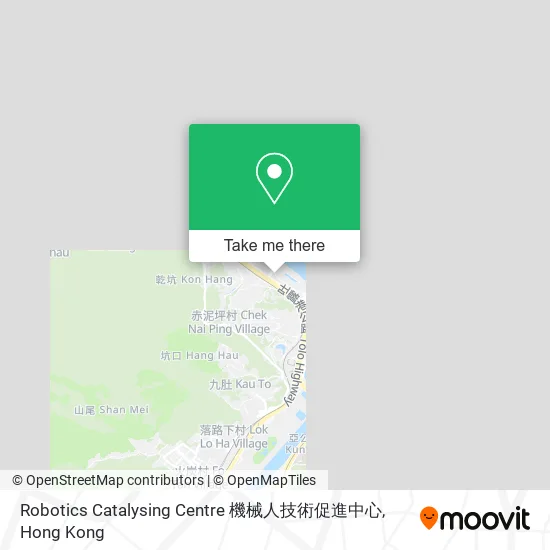 Robotics Catalysing Centre 機械人技術促進中心地圖