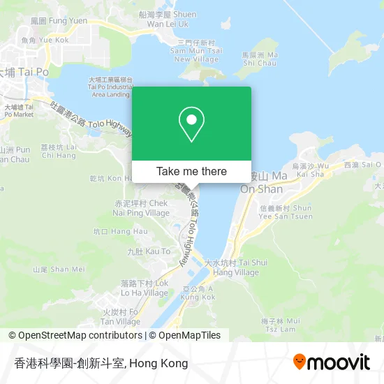 香港科學園-創新斗室地圖