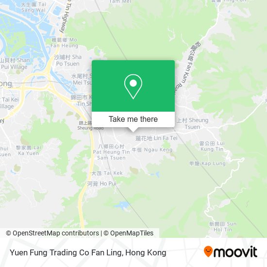 Yuen Fung Trading Co Fan Ling地圖