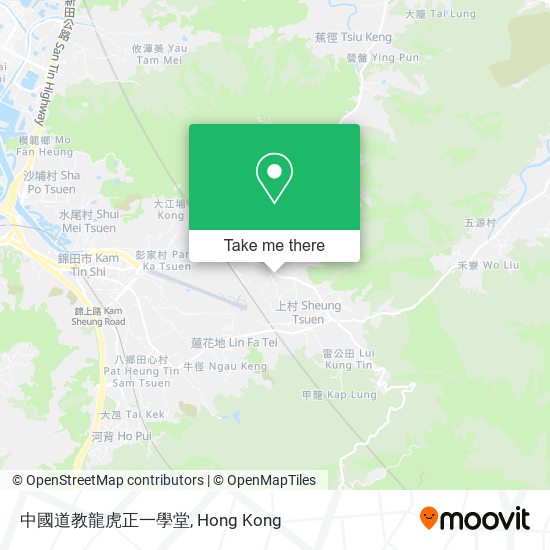 中國道教龍虎正一學堂地圖