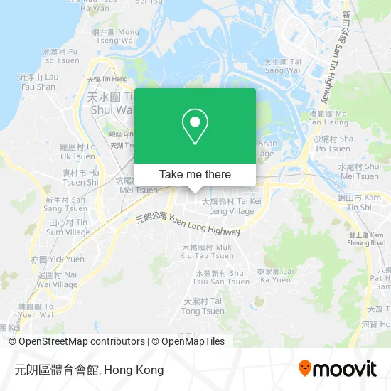 元朗區體育會館地圖