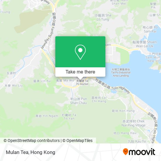 Mulan Tea map