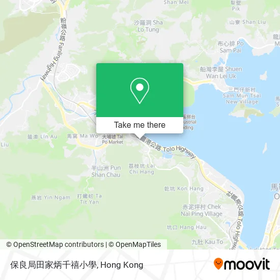 保良局田家炳千禧小學地圖