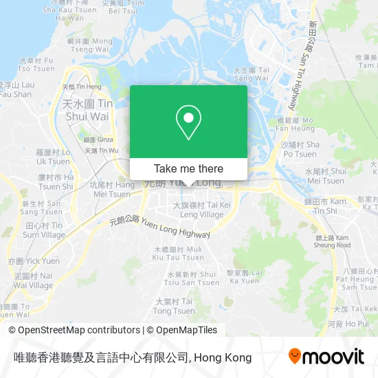 唯聽香港聽覺及言語中心有限公司地圖
