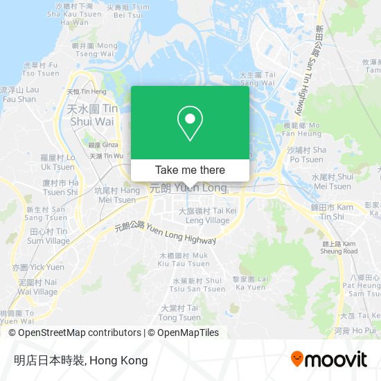 明店日本時裝地圖
