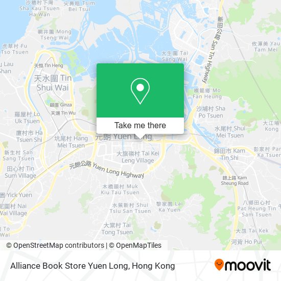 Alliance Book Store Yuen Long地圖