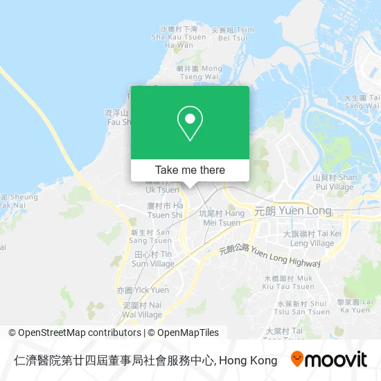 仁濟醫院第廿四屆董事局社會服務中心地圖