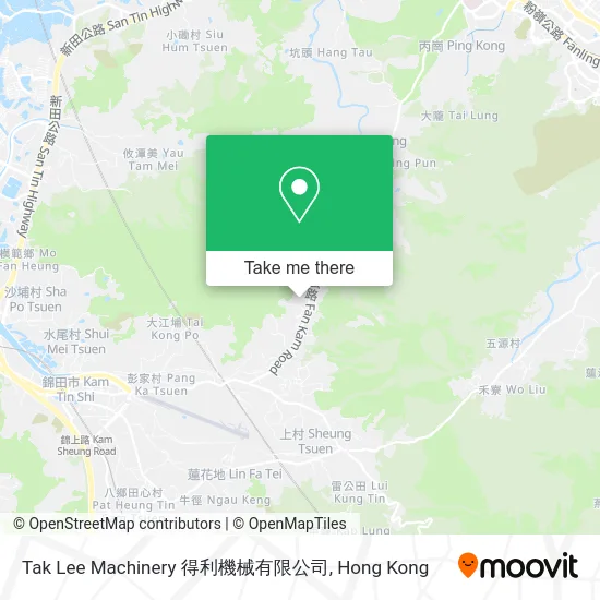 Tak Lee Machinery 得利機械有限公司 map