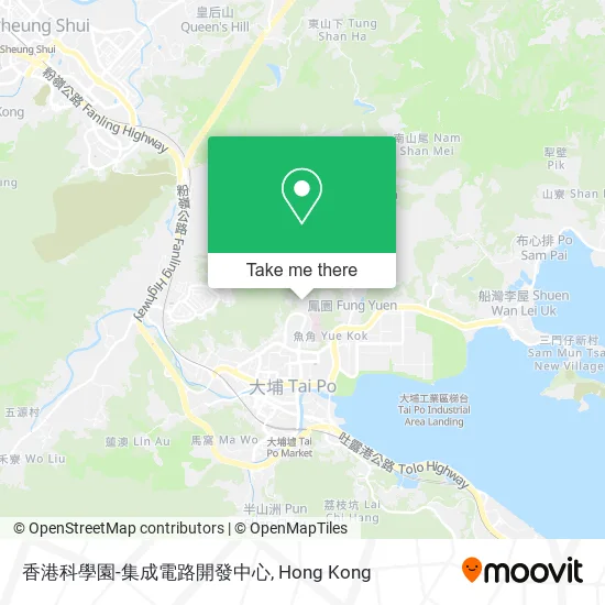 香港科學園-集成電路開發中心地圖