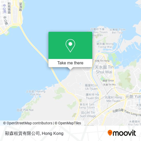 顯森租賃有限公司地圖
