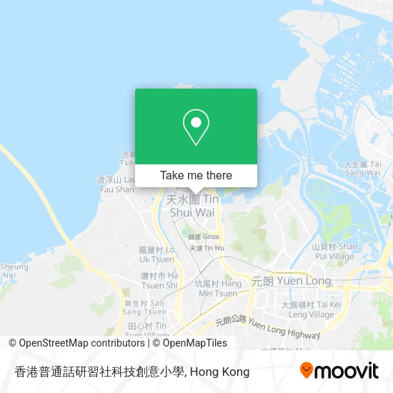 香港普通話研習社科技創意小學地圖