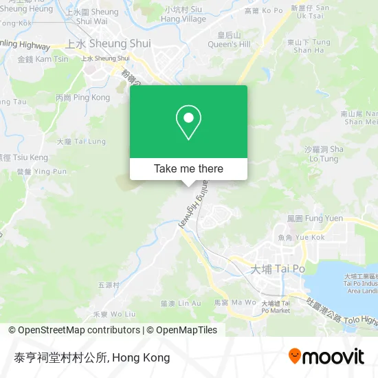 泰亨祠堂村村公所地圖