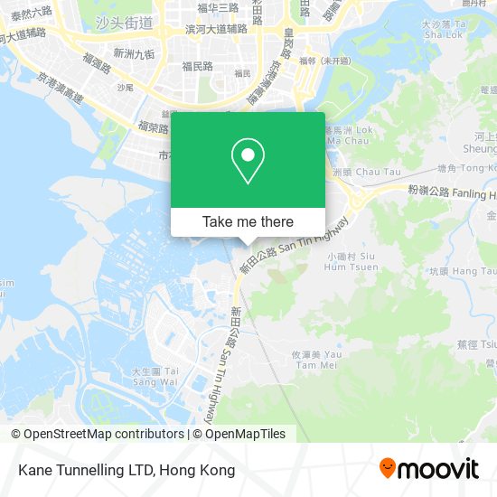 Kane Tunnelling LTD map