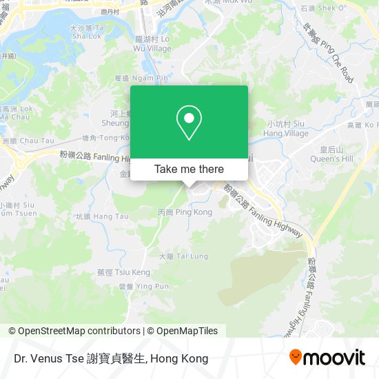 Dr. Venus Tse 謝寶貞醫生地圖