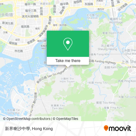 新界喇沙中學地圖