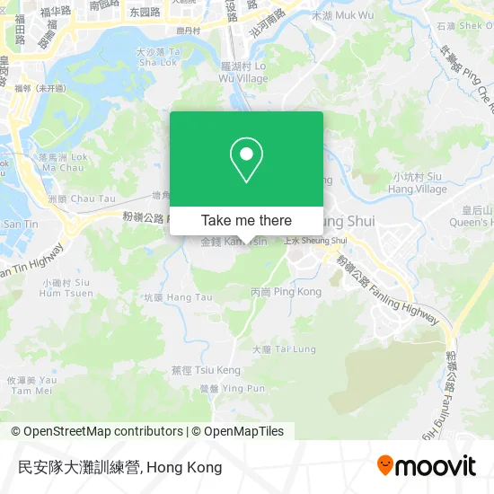 民安隊大灘訓練營 map