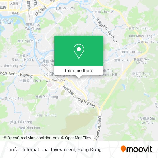 Timfair International Investment地圖