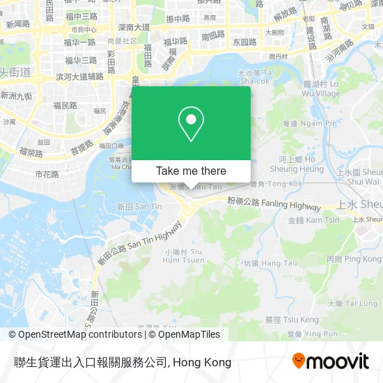 聯生貨運出入口報關服務公司地圖