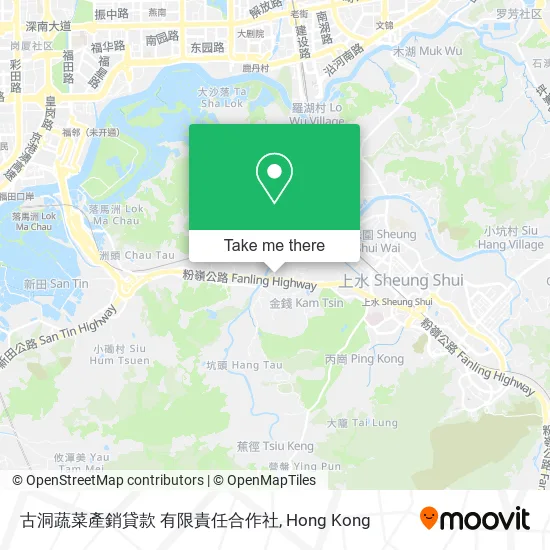 古洞蔬菜產銷貸款 有限責任合作社地圖