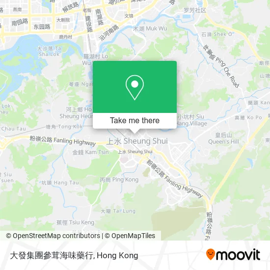 大發集團參茸海味藥行地圖