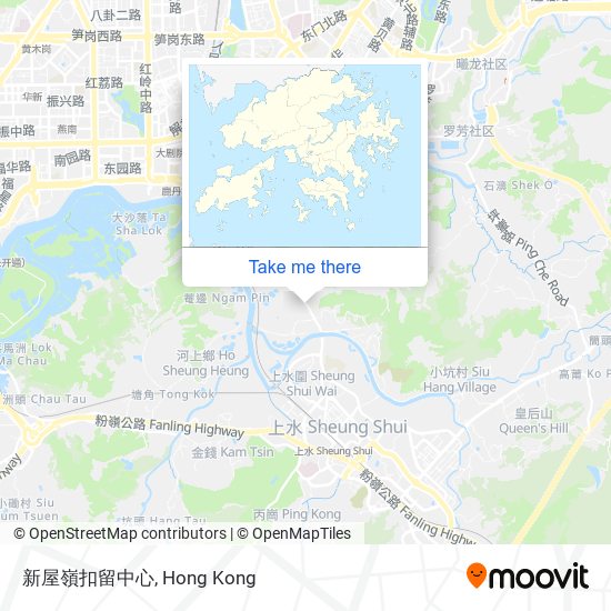 新屋嶺扣留中心 map
