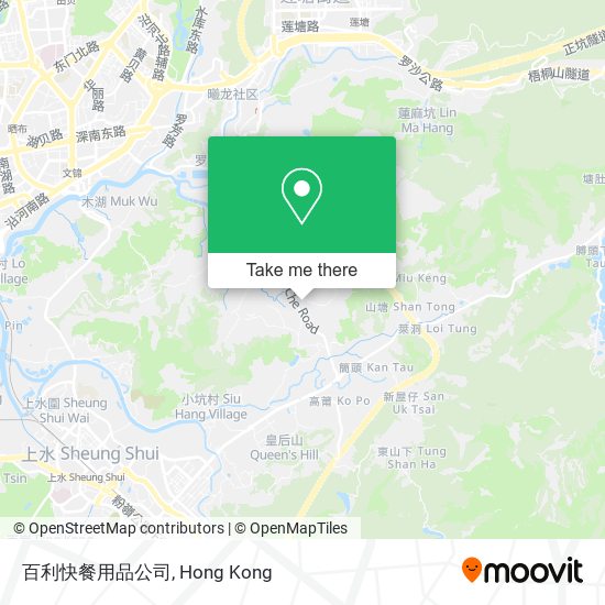 百利快餐用品公司 map