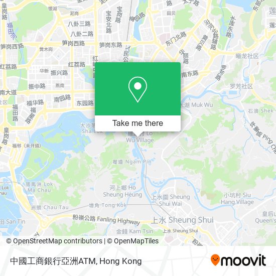 中國工商銀行亞洲ATM map