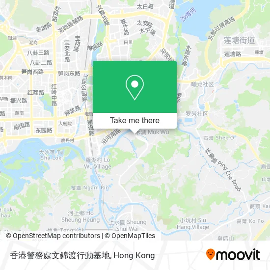 香港警務處文錦渡行動基地地圖