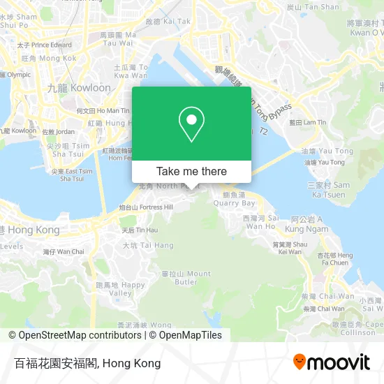 百福花園安福閣 map