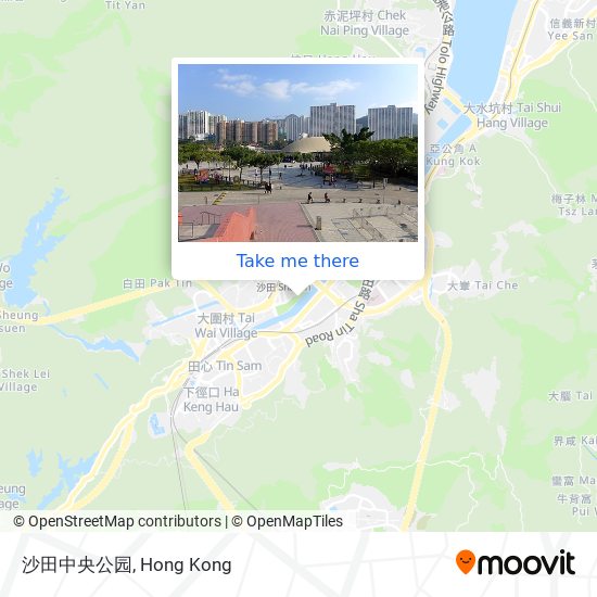 沙田中央公园 map