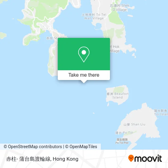 赤柱- 蒲台島渡輪線 map