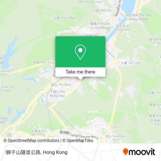 獅子山隧道公路 map