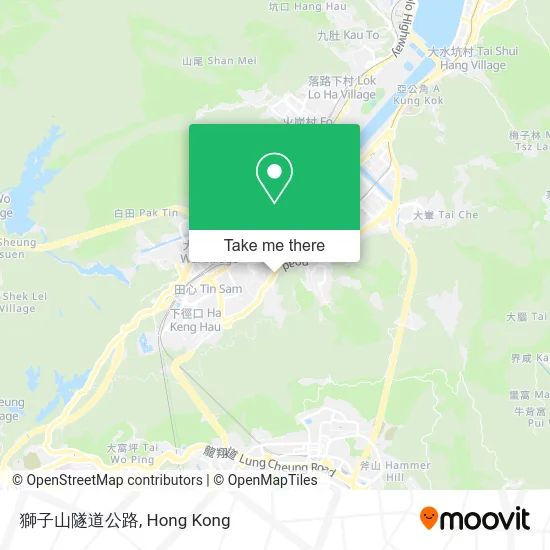 獅子山隧道公路 map