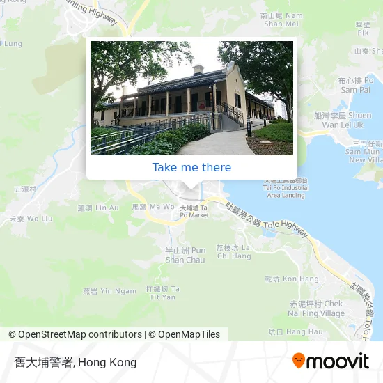 舊大埔警署地圖