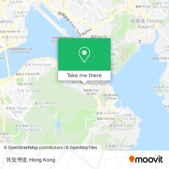 筲箕灣道 map