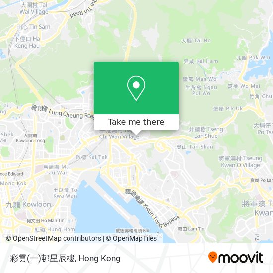 彩雲(一)邨星辰樓地圖