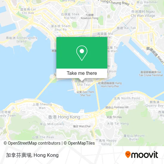 加拿芬廣場地圖