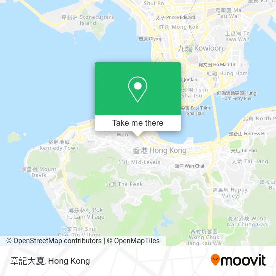 章記大廈地圖