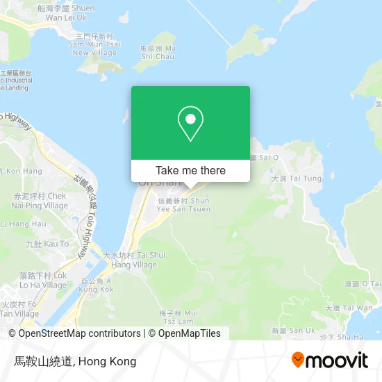 馬鞍山繞道 map