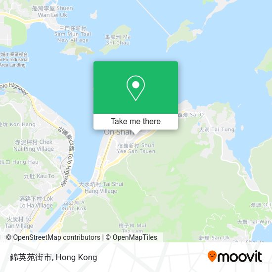 錦英苑街市地圖