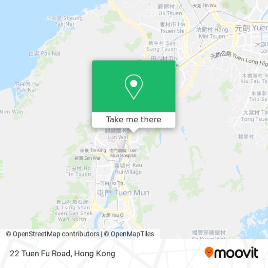 22 Tuen Fu Road map