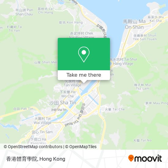 香港體育學院地圖