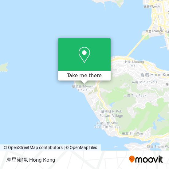 摩星嶺徑 map