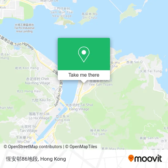 恆安邨86地段 map