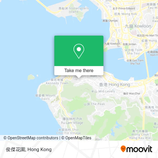 俊傑花園 map