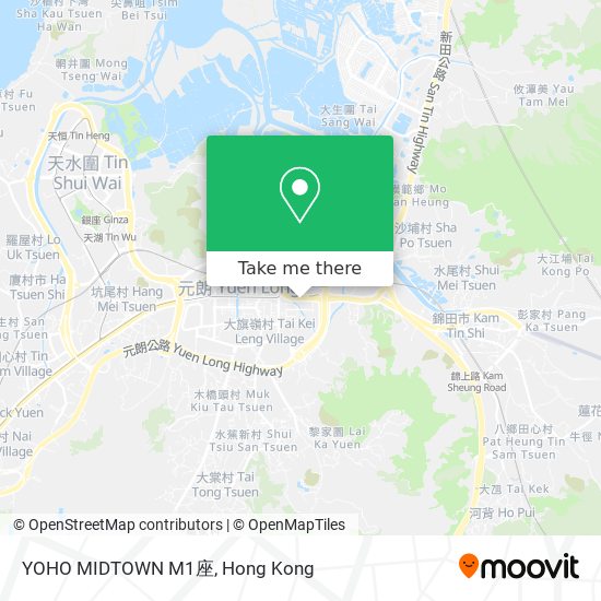 YOHO MIDTOWN M1座 map