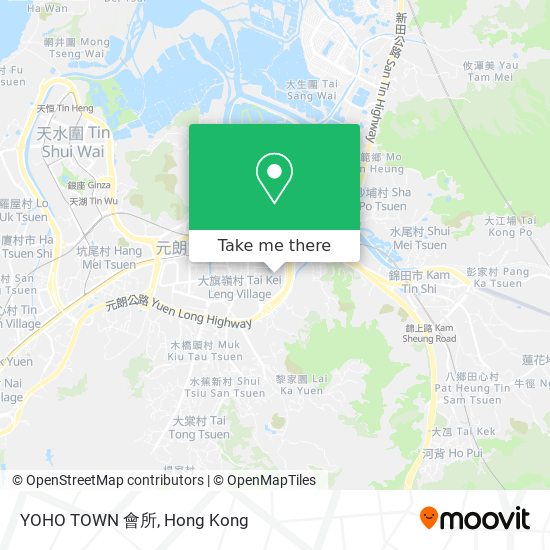 YOHO TOWN 會所 map