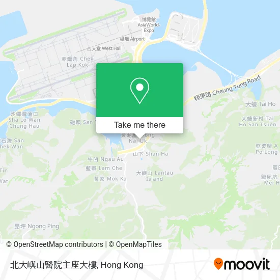 北大嶼山醫院主座大樓地圖