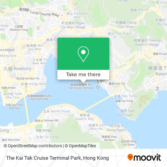 The Kai Tak Cruise Terminal Park map