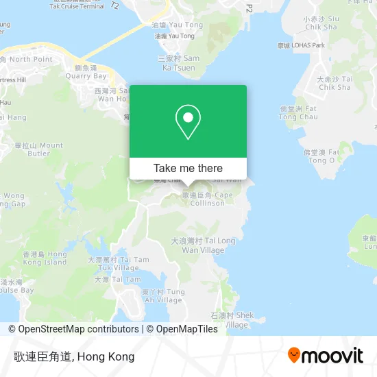 歌連臣角道 map